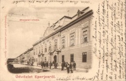 T2 Eperjes, Presov; Magyar Utca. Divald / Street - Ohne Zuordnung
