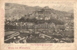 * T2/T3 Segesvár, Schässburg, Sighisoara; Vom Siechhofberge. Lichtdruck Von Jos. Drotleff (Rb) - Unclassified