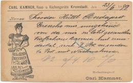 T4 1899 Brassó, Kronstadt, Brasov; Carl Kamner Otthon- és Konyhaberendezés üzlete,... - Unclassified