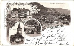 T2/T3 1897 Brassó, Kronstadt, Brasov; Piac Tér, Evangélikus Leányiskola,... - Ohne Zuordnung