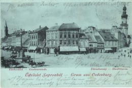 T2/T3 1899 Sopron, Oedenburg. Várkerület, Várostorony; Kummert N. Lajos Kiadása - Non Classificati