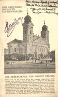 T2/T3 Debrecen, Református Templom, 'Den Deutschen Soldaten Als Erinnerung'. Német NyelvÅ±... - Unclassified
