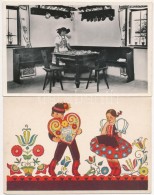 ** * 19 Db Régi Folklór Motívumlap, Vegyes MinÅ‘ség / 19 Pre-1945 Folklore Postcards,... - Unclassified