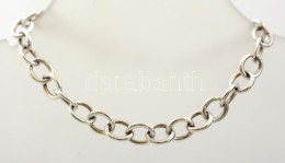 Ezüst(Ag) KerekszemÅ± Anker KarkötÅ‘, Jelzett, H: 19 Cm, Nettó: 4,8 G / Silver Bracelet 19 Cm, 4,8... - Other & Unclassified