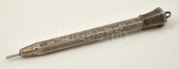Ezüst(Ag) TöltÅ‘ceruza, Jelzés Nélkül, H: 8 Cm, Bruttó: 7,5 G - Other & Unclassified