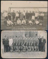 Cca 1910-1940 Futballcsapatokat ábrázoló Fotók, 2 Db, Felületén... - Other & Unclassified