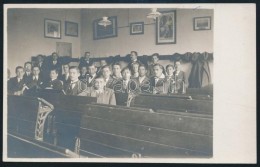 Cca 1930 Tanterem Tanulókkal, Fotólap, 9x13 Cm - Other & Unclassified