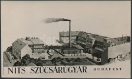 Nits SzÅ±csárugyár, Budapest, Reklámlap, 10,5×17 Cm - Pubblicitari