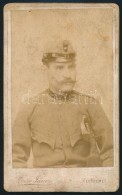 Cca 1900-1914 Katonát ábrázoló Keményhátú Fotó Egy... - Altri & Non Classificati