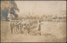 Cca 1914-1918 Arad, Kitüntetési Ceremónia A 105. Gyalogezrednél, Postán... - Sonstige & Ohne Zuordnung