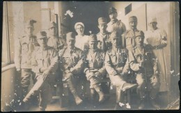1916 Katonák Csoportképe, Fotó, Kórházi BélyegzÅ‘vel, Postán... - Other & Unclassified