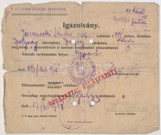 1918 M. Kir. Honvéd Pótzászlóalj Parancsnokság által... - Other & Unclassified