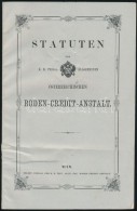 1864 Wien, Statuen Der K.K. Privil. Allgemeinen Österreichischen Boden-Credit-Anstalt, 39p - Unclassified