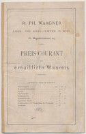 1886 R. PH. Waagner Eisen- Und Emaillirwerk In Wien, Presi-Courant über Emaillirte Waaren (konyhai és... - Unclassified