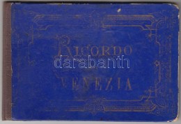 Cca  1890 Ricordo Di Venezia. 22 Litografált Képet Tartalmazó Kihajtható... - Ohne Zuordnung