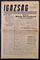 1956. November 1. Az Igazság I. évfolyamának 7. Száma, Benne A Forradalom... - Unclassified