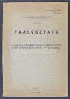 1966 Tájékoztató A Magyar Népköztársaság Községeinek... - Unclassified