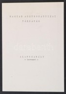 1978 Magyar Asztronautikai Társaság Alapszabály Tervezete. Bp., Központi Asztronautikai... - Unclassified