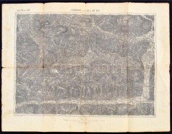Cca 1894 Kitzbühel Und Zell Am See, 1:75000, K.u.k. Militär-geographisches Institut, 47,5×62 Cm - Altri & Non Classificati