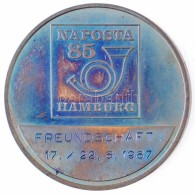 NSZK 1987. 'NAPOSTA 85 Hamburg / Hamburgi Hajó' Peremén Jelzett Ag Emlékérem... - Non Classés