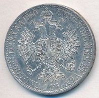 Ausztria 1860A 1Fl Ag 'Ferenc József' T:1-,2 
Austria 1860A 1 Florin Ag 'Franz Joseph' C:AU,XF
Krause... - Unclassified