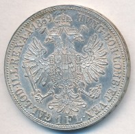 Ausztria 1859A 1Fl Ag 'Ferenc József' T:1-,2 Ph. 
Austria 1859A 1 Florin Ag 'Franz Joseph' C:AU,XF Edge... - Unclassified