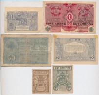 Románia 1915. 2L + 1917. 25b + 50b + 1920. 1L Felülbélyegzéssel + Német... - Unclassified