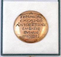 1988. 'A Finn-magyar Gyógyszálló AlapkÅ‘letételének Emlékére -... - Unclassified