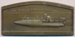 1934. 'Budapesti Motor Yacht Club / 1934. VII. 13. Wien-Budapest'  Motorcsónak VersenyzÅ‘t és A... - Unclassified