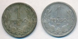 1926-1927. 1P Ag (2xklf) T:2,2- Patina - Ohne Zuordnung