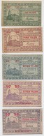 Pécs 1919. 10f-50f (5x) Házipénztár-pénztárjegy T:II,III - Non Classés