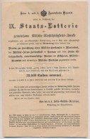 Ausztria / Bécs 1882. 'IX. Városi Lottó' Hirdetése, Játékterve,... - Non Classificati