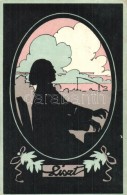 T2/T3 Liszt Ferenc / Franz Liszt, Silhouette Art Postcard B.K.W.I. 425-3. (EK) - Non Classificati