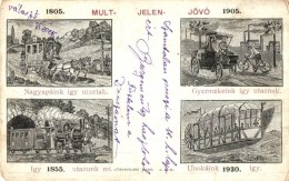 T3 1899 Múlt, Jelen, JövÅ‘ (1805-1855-1905-1930); Grafikai Közlekedéstörténet /... - Unclassified