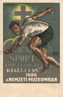 ** T1/T2 1926 Sporttörténeti Kiállítás, Nemzeti Múzeum, Reklám;... - Unclassified