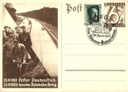 * T2 1933 Erster Spatenstich - 1936 1000 Km Autobahn Fertig / 1933 First Groundbreaking - 1936 1000 Km Highway... - Unclassified