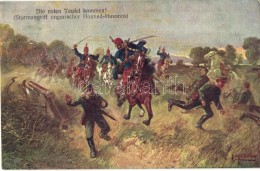 T2 Die Roten Teufel Kommen! Sturmangriff Ungarischer Honved-Husaren / WWI K.u.K Military, Hussars S: F.... - Unclassified