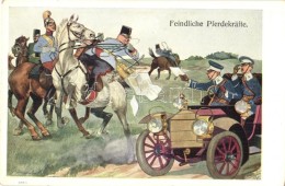 ** T2 Feindliche Pferdekräfte/ K.u.K. Military, Autmobile, Humour, B.K.W.I. 880-8. S: Fritz Schönpflug - Non Classificati