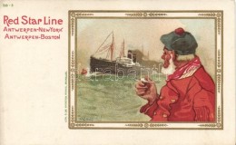 ** T2 Red Star Line Antwerp-New York, Antwerp-Boston Litho S: H. Cassiers - Non Classificati