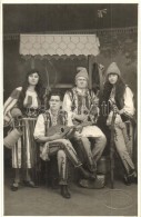 * T4 1927 Bucharest, Bucuresti; Romanian Folklore, Music Band, Photo (cut) - Unclassified