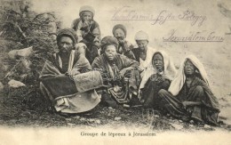 T2/T3 Groupe De Lépreux á Jerusalem / A Group Of Lepers In Jerusalem - Ohne Zuordnung