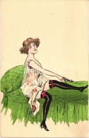 ** T1/T2 French Erotic Art Postcard - Ohne Zuordnung