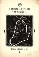 * T2/T3 1935 I. Lengyel Nemzeti Jamboree, Spala. 174. GANZ Cs. Cs. Lengyel Kontingens Parancsnokság... - Unclassified