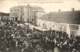 ** T4 Belgrade, Solemn Funeral Of Stevan Sremac, Serbian Writer, Before The National Theater, Tram, Tobacco Shop... - Non Classificati