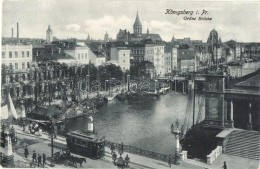 ** T2/T3 Kaliningrad, Königsberg; Grüne Brücke / Tram On The Bridge (Rb) - Ohne Zuordnung