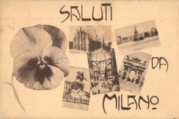 ** Milan, Milano - 13 Pre-1945 Unused Town-view Postcards - Unclassified