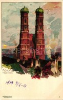 ** T2 München, Frauenkirche, Verlag Emil Männer, Litho - Unclassified