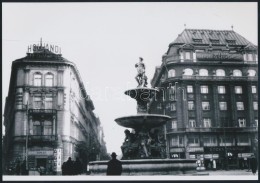 Cca 1935 Budapest, Kálvin Tér, Vintage Negatív Mai Nagyítása, 25x18 Cm - Sonstige & Ohne Zuordnung