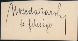 Noseda Károly (1863-1944), Karmester, ZeneszerzÅ‘.
Aláírás... - Altri & Non Classificati