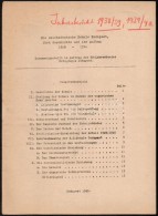 1940 Bp., Die Reichdeutsche Schule Budapest, Ihre Geschichte Und Ihr Aufbau 1908-1940, 14p - Ohne Zuordnung